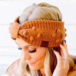 CC Boutique Knitted Pom Headband